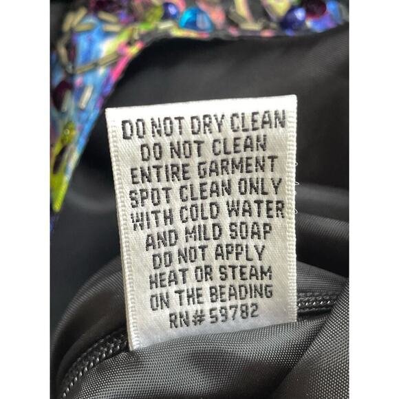 Hailey Logan By Adrianna Papell Abstract Multicolor Maxi Dress Size 3/4 Formal - Picture 12 of 13